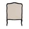 Baxton Studio Dion Traditional French Cream Fabric and Wenge Brown Finished Wood Accent Chair 233-13261-ZORO - alternate 8